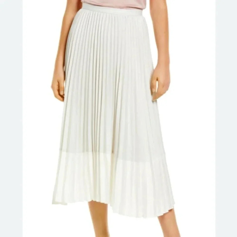 Nordstrom Matching Family Moments Jacquard Cotton Midi Skirt In Silver- Ivory